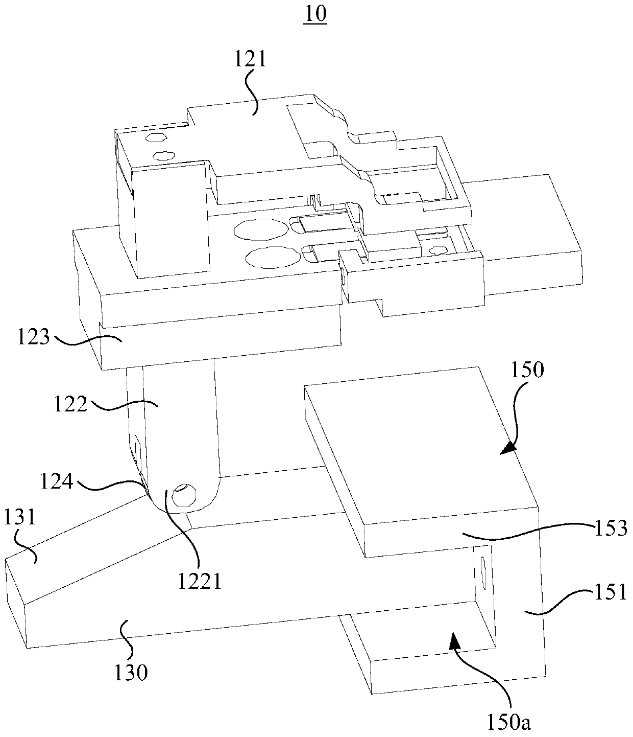 Locking screw fixing device