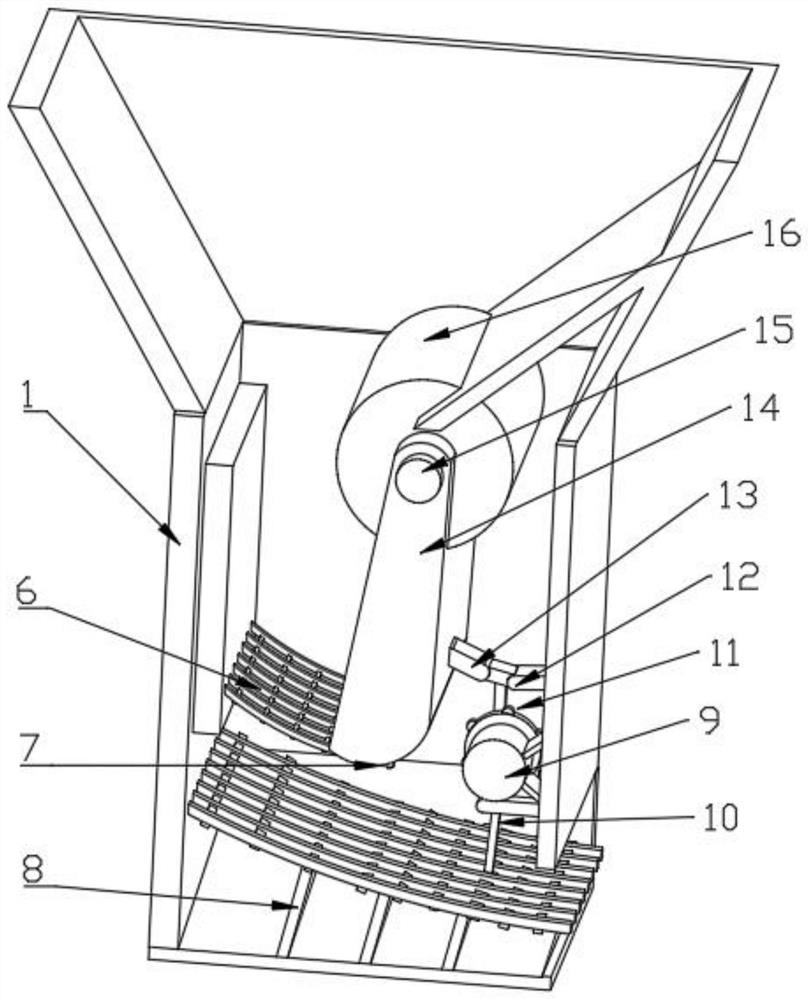 Construction waste crushing device