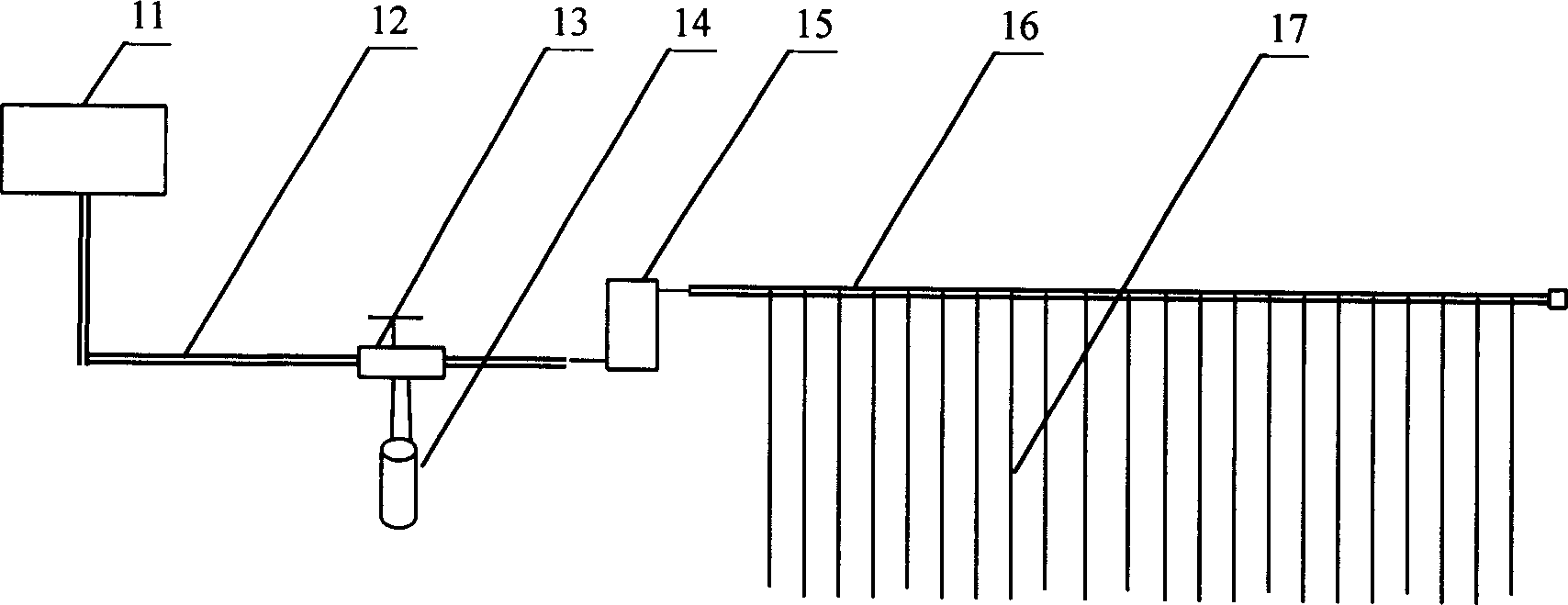 Microgravity infiltrating irrigation tube, its preparation process and application in greenhouse