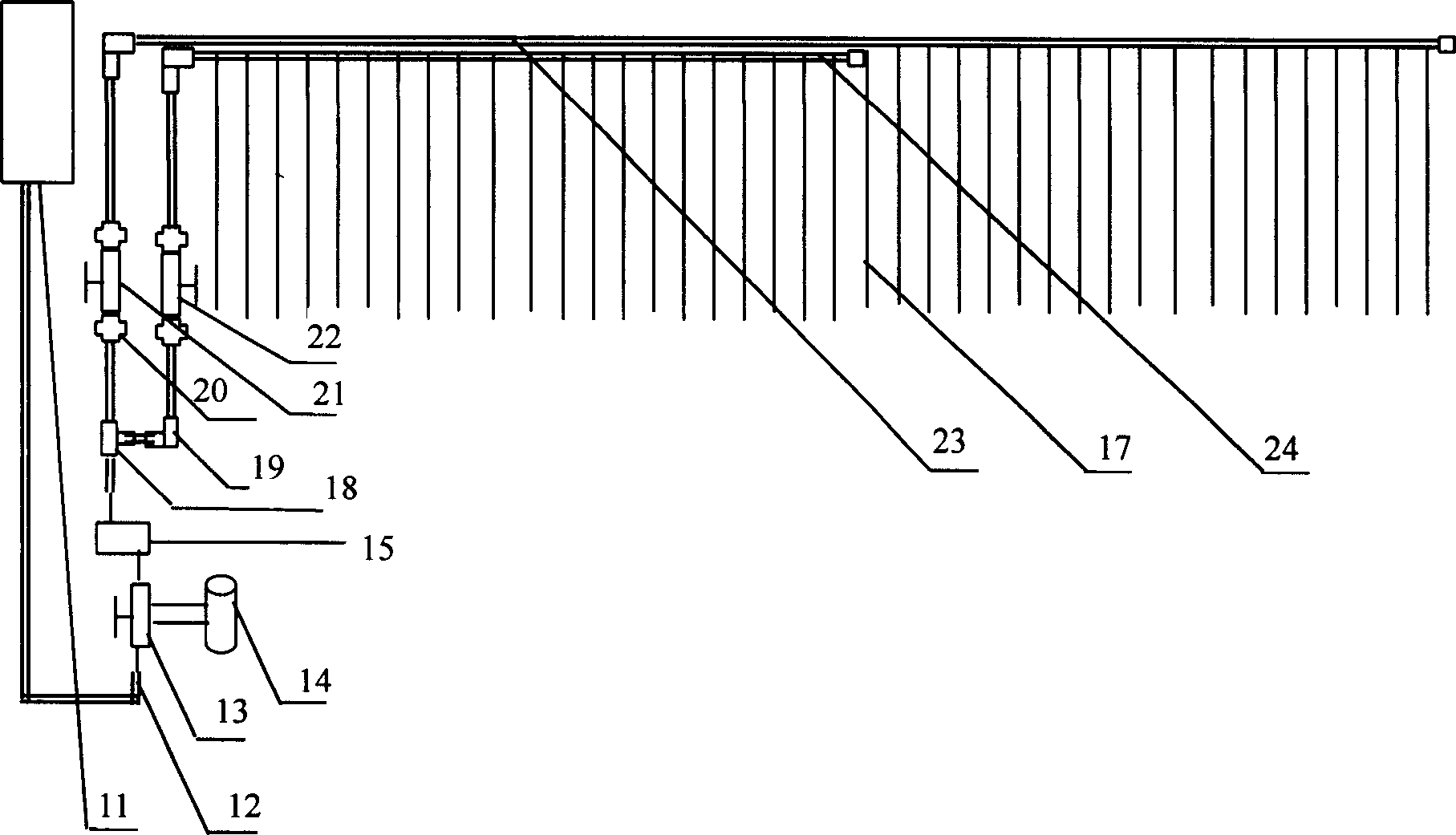 Microgravity infiltrating irrigation tube, its preparation process and application in greenhouse