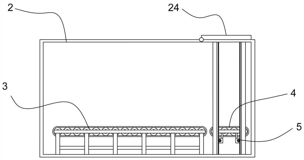 Fully automatic block ice warehouse entering and delivering device