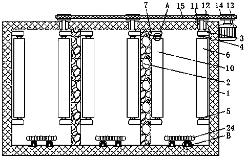 Panel cleaning and drying integration device for building construction