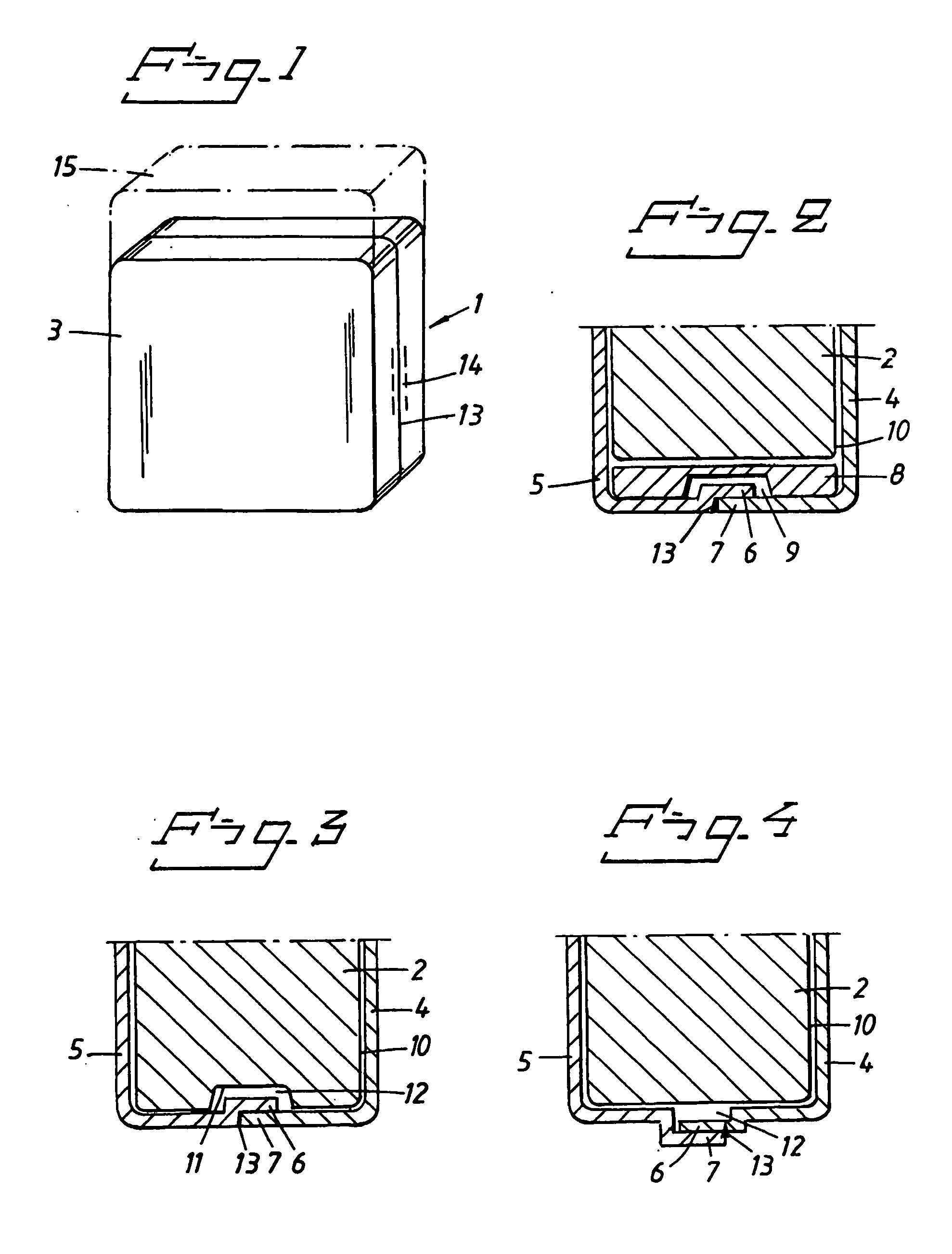 Battery and a battery encapsulation