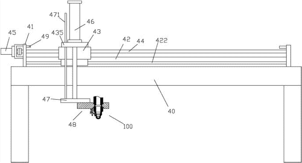 A door-shaped mobile spraying equipment