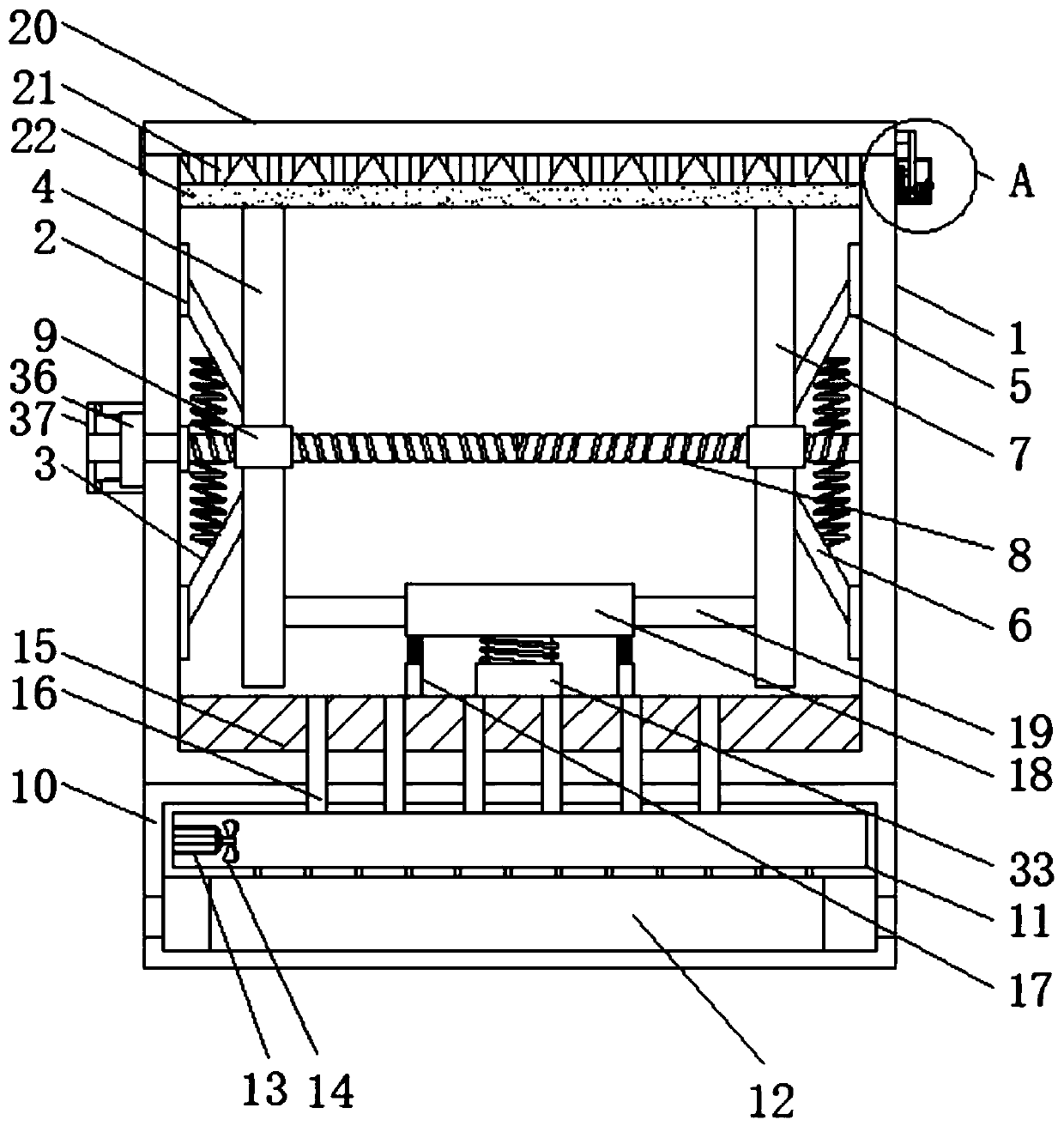 Outdoor equipment protection mechanism with damp-proof and reinforcing functions