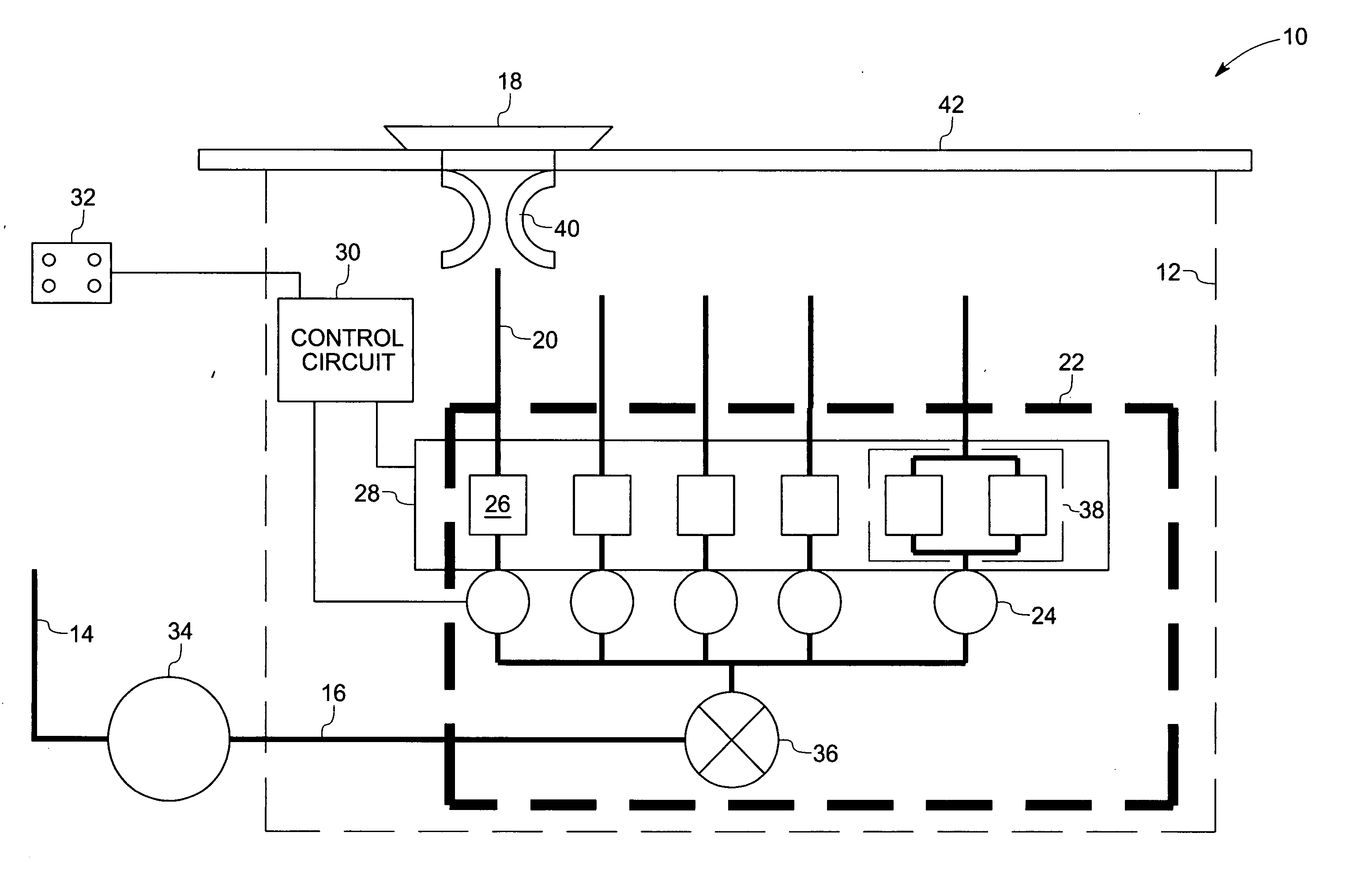 Control valve assembly for controlling gas flow in gas combustion systems