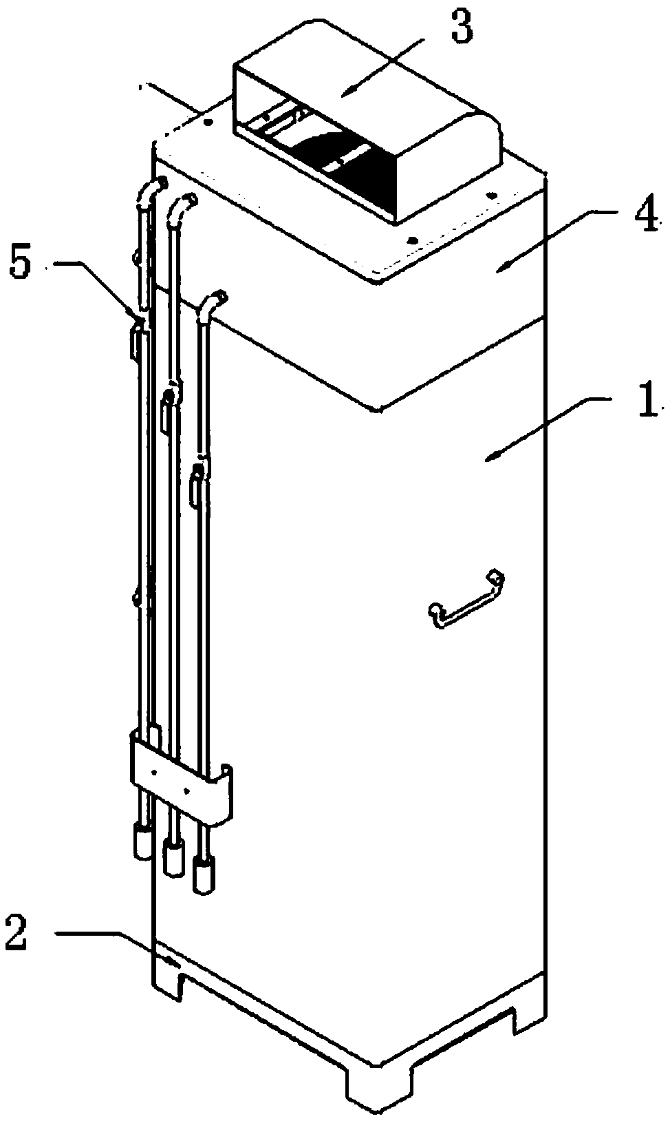 A self-contained chemical oxygen supply purification device for mine emergency avoidance system