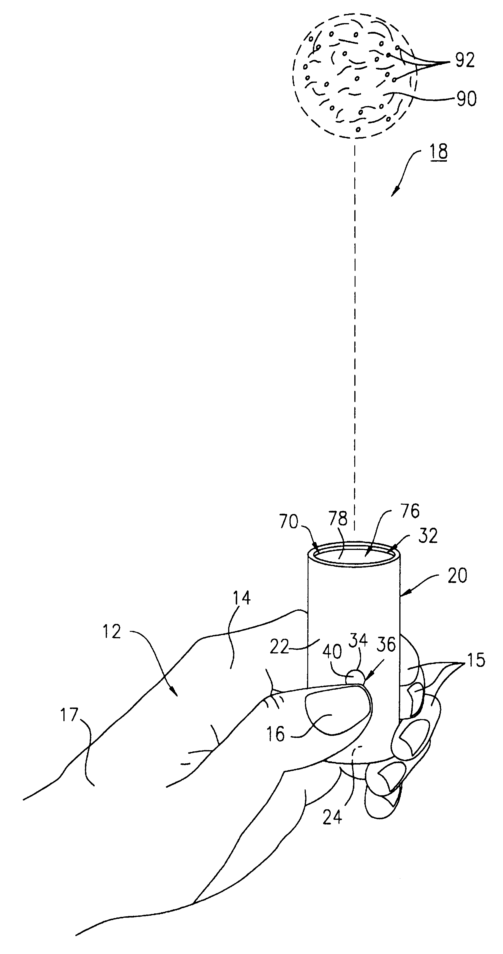 Compressed gas visual notification device for signaling distress