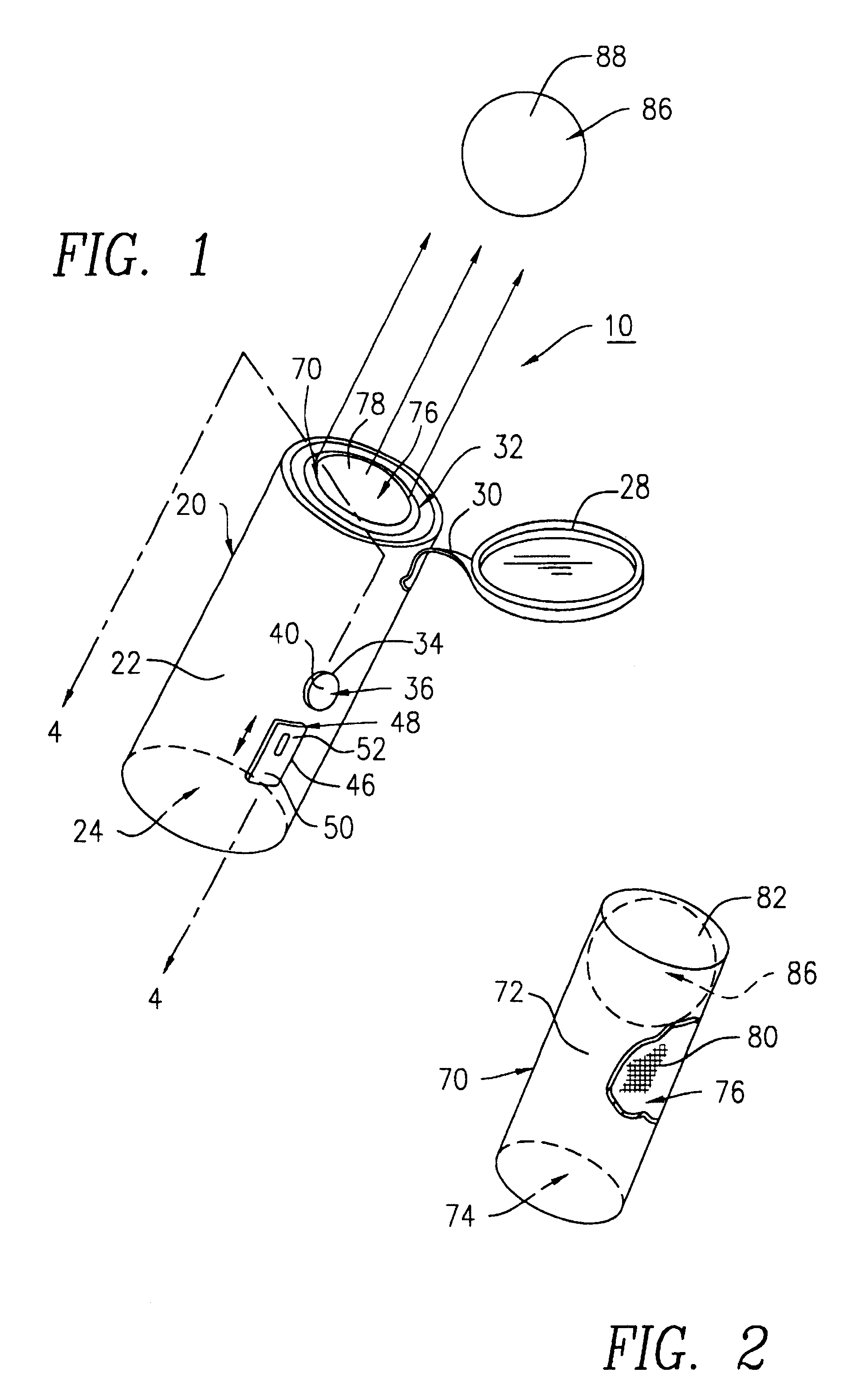 Compressed gas visual notification device for signaling distress