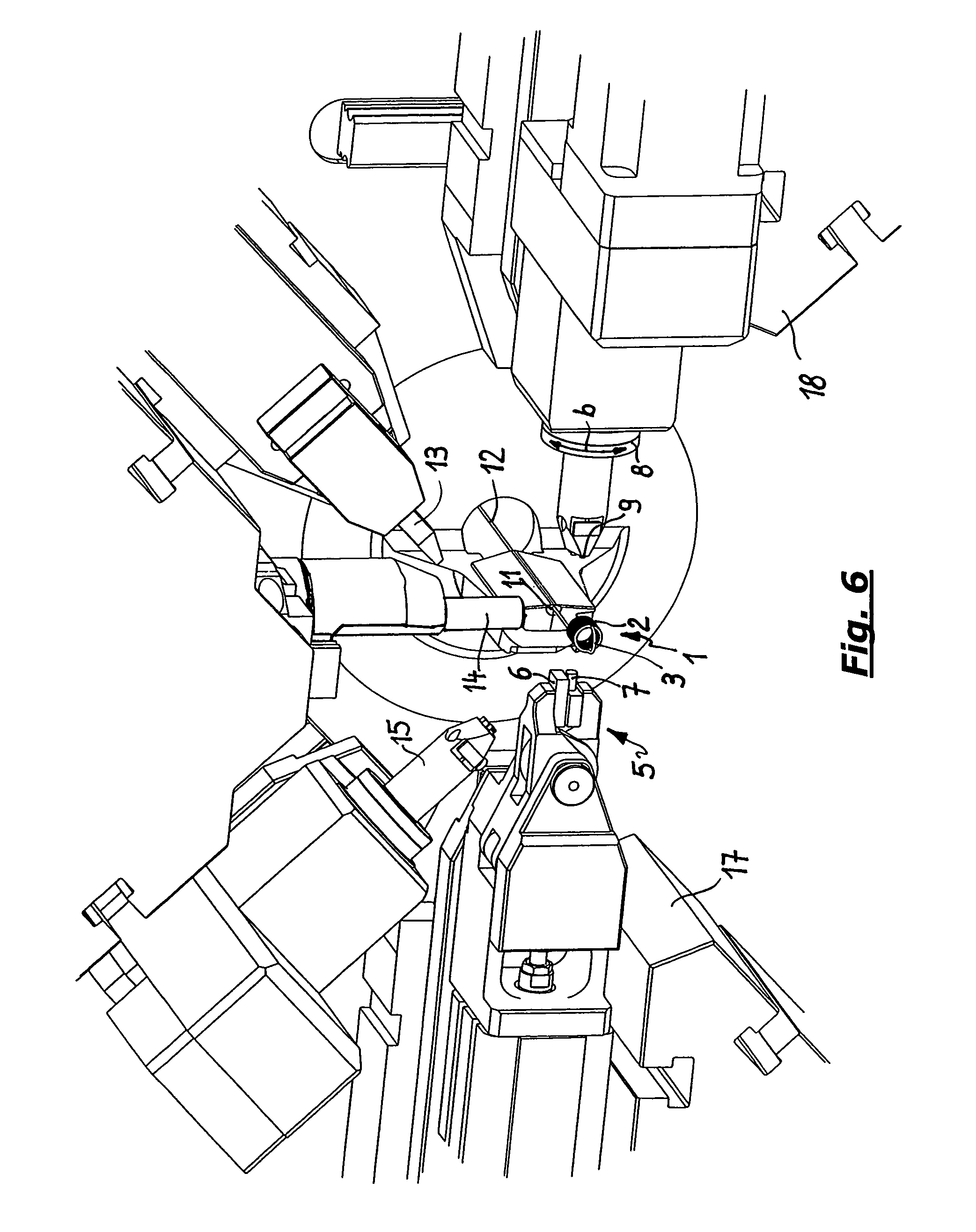 Method for producing an end lug of a spring member formed of a strand of wire, and apparatus for manufacturing same