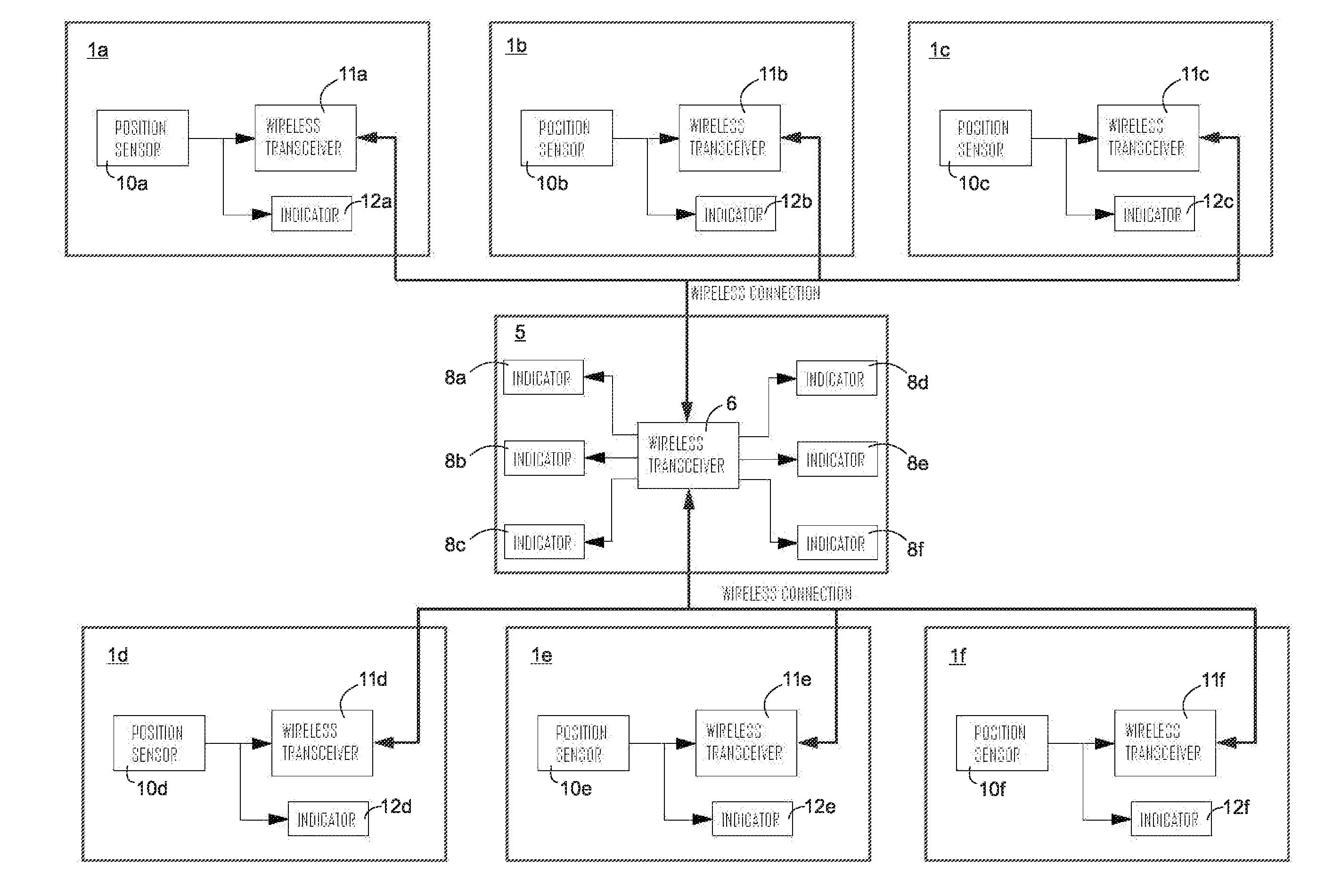 Oil port position sensing device