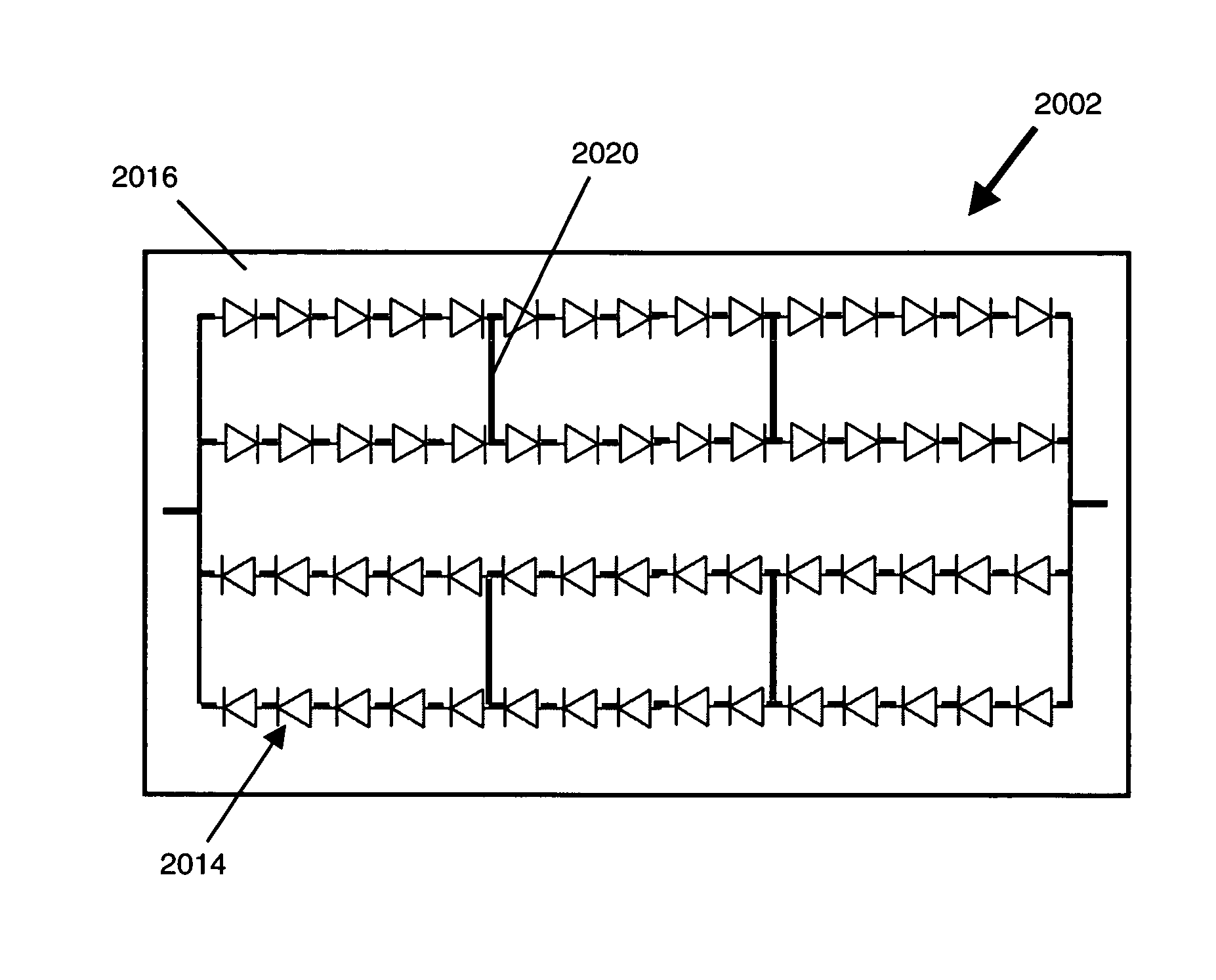 Light emitting diode lamp capable of high AC/DC voltage operation