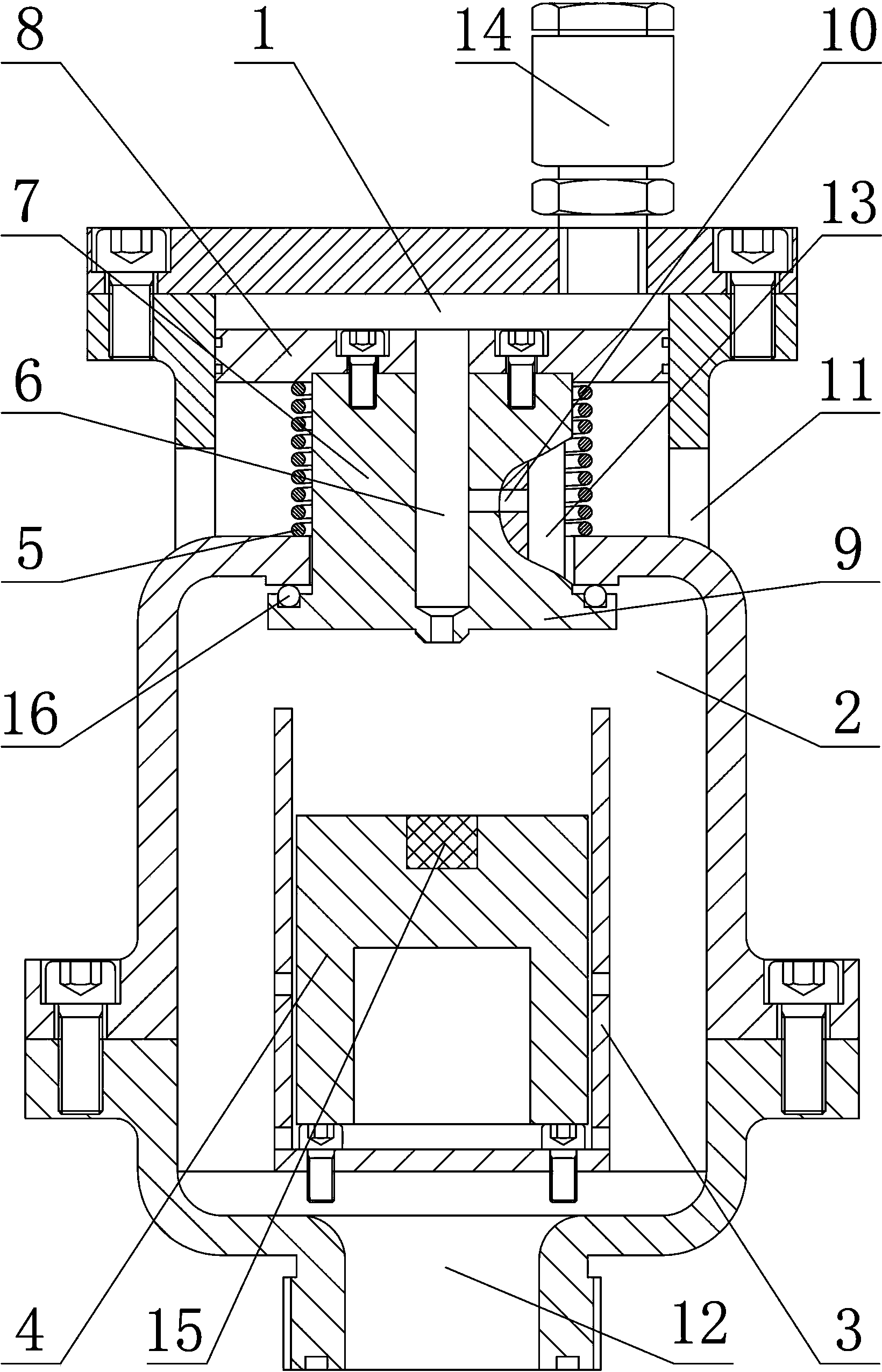 Total-pressure high-speed exhaust valve