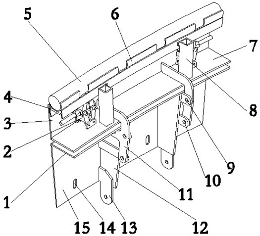 Novel secondary lining trolley end mold