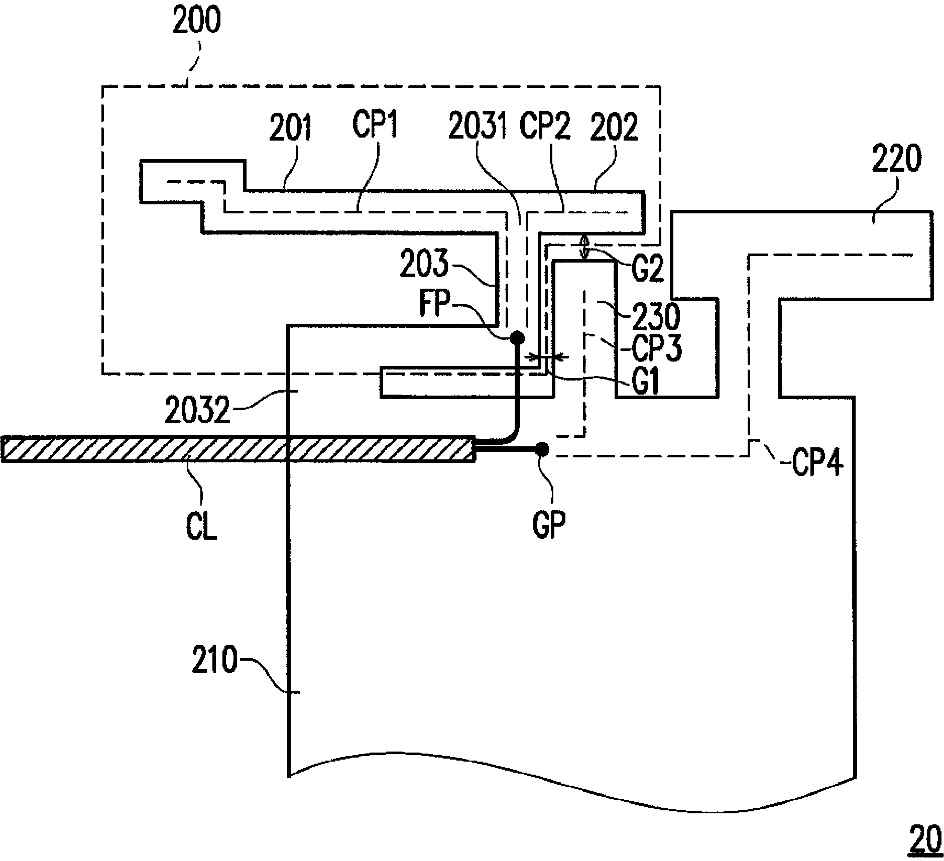 An electronic device containing a planar inverted F antenna with dual parasitic elements