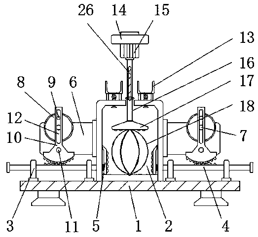 Convenient dough kneading device for food processing