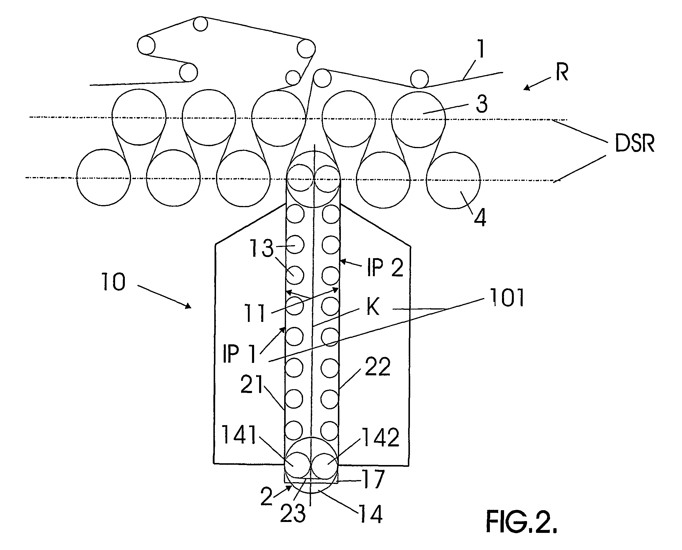 Impingement drying unit and a dryer section