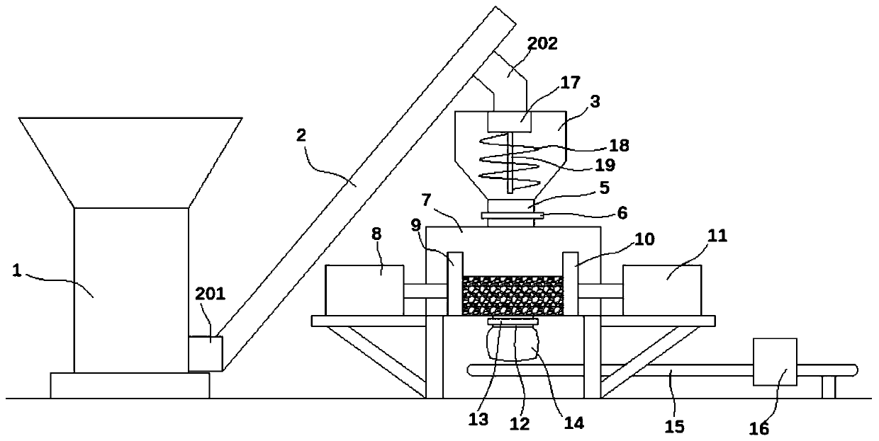 Continuous straw feed production line