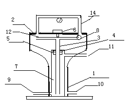 Tubular shaft type centrifugal oxygenation blood pump