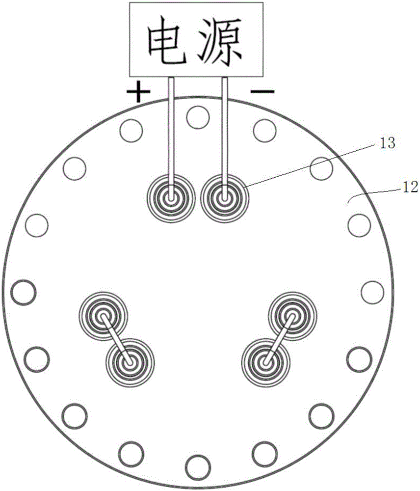 Field emission electron gun baking device and baking method of electron gun chamber