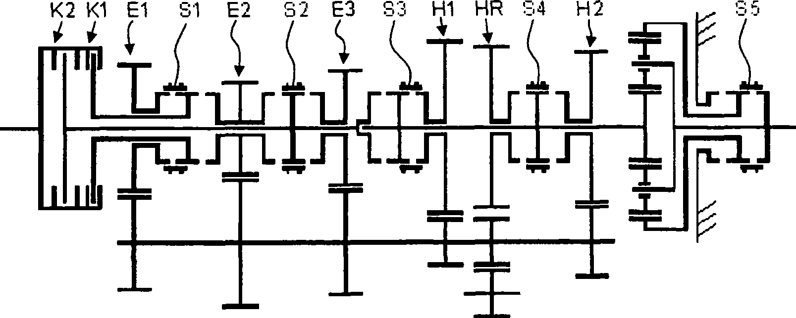 Power-shift transmission for a commercial vehicle