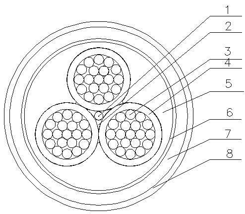 Load-bearing compression-resisting cable for moving occasions and manufacturing method thereof