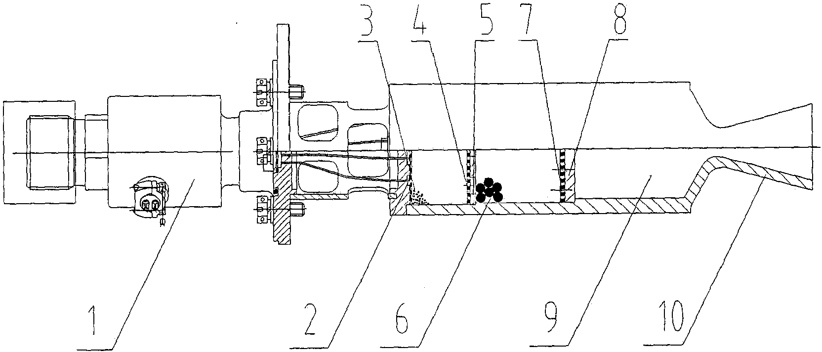 A monocomponent engine with non-toxic unit propellant