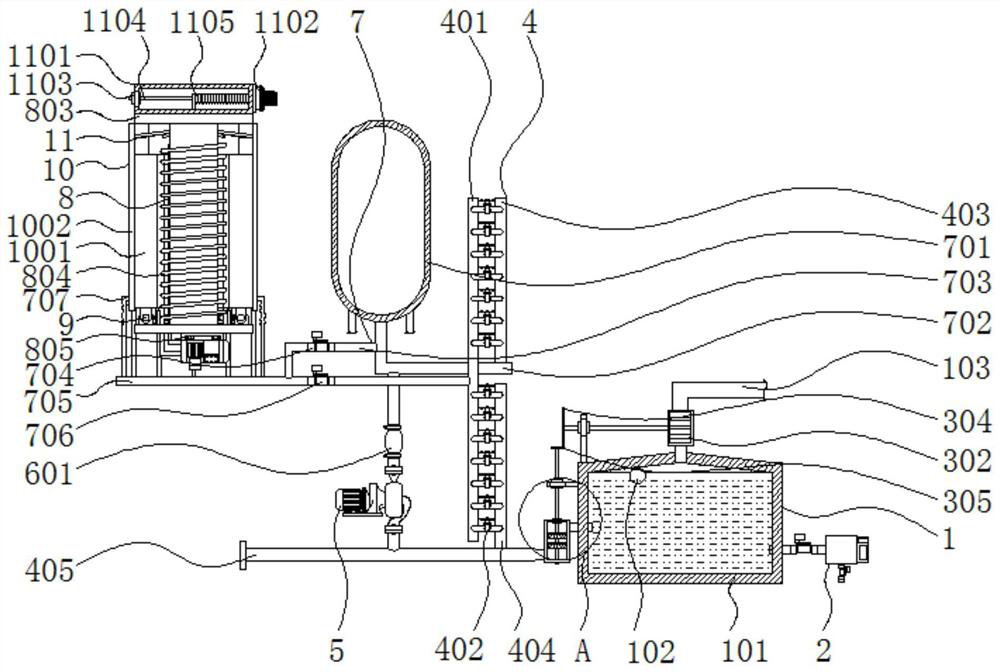 Multi-stage water supply system for pig farm