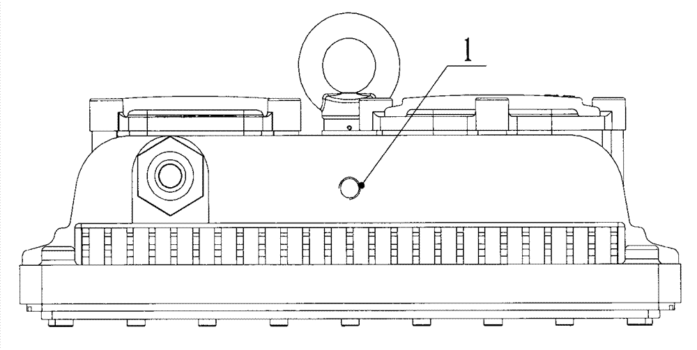 Flameproof LED roadway lamp for mines