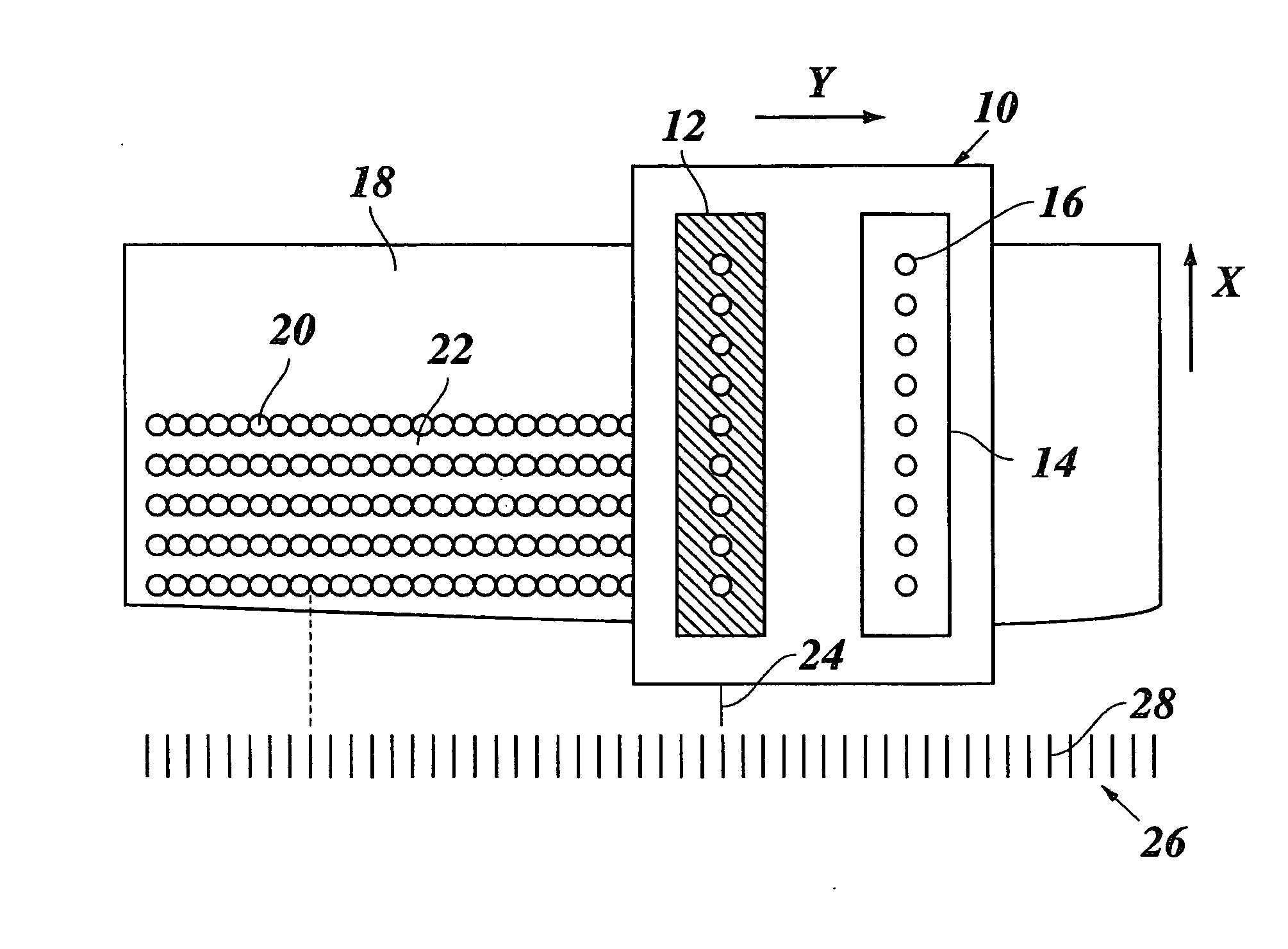 Method for aligning droplets expelled from an ink jet printer