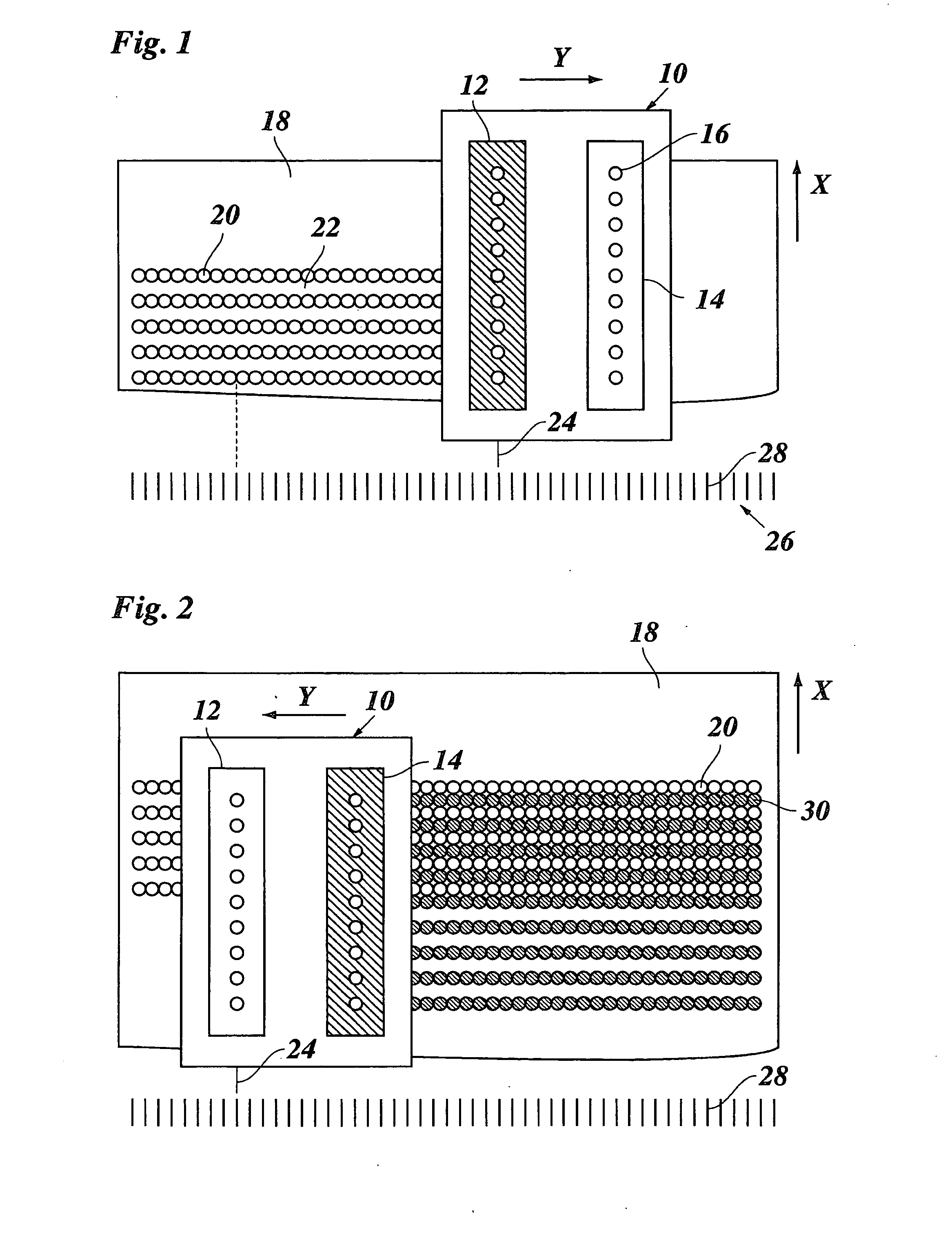 Method for aligning droplets expelled from an ink jet printer