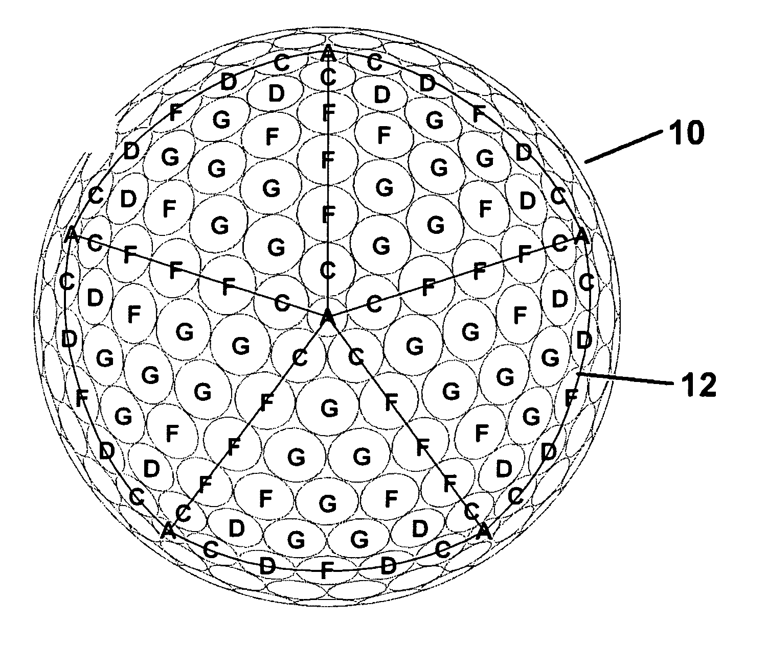 Golf ball with improved flight performance