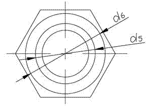 Device and method for forming central flange pipe joint from round rod material in one-step, multidirectional and composite manner