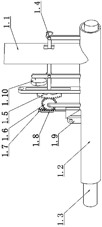 Mechanism capable of controlling nut impacting space and nut shell breaking device