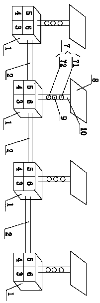 Isolation pile for road