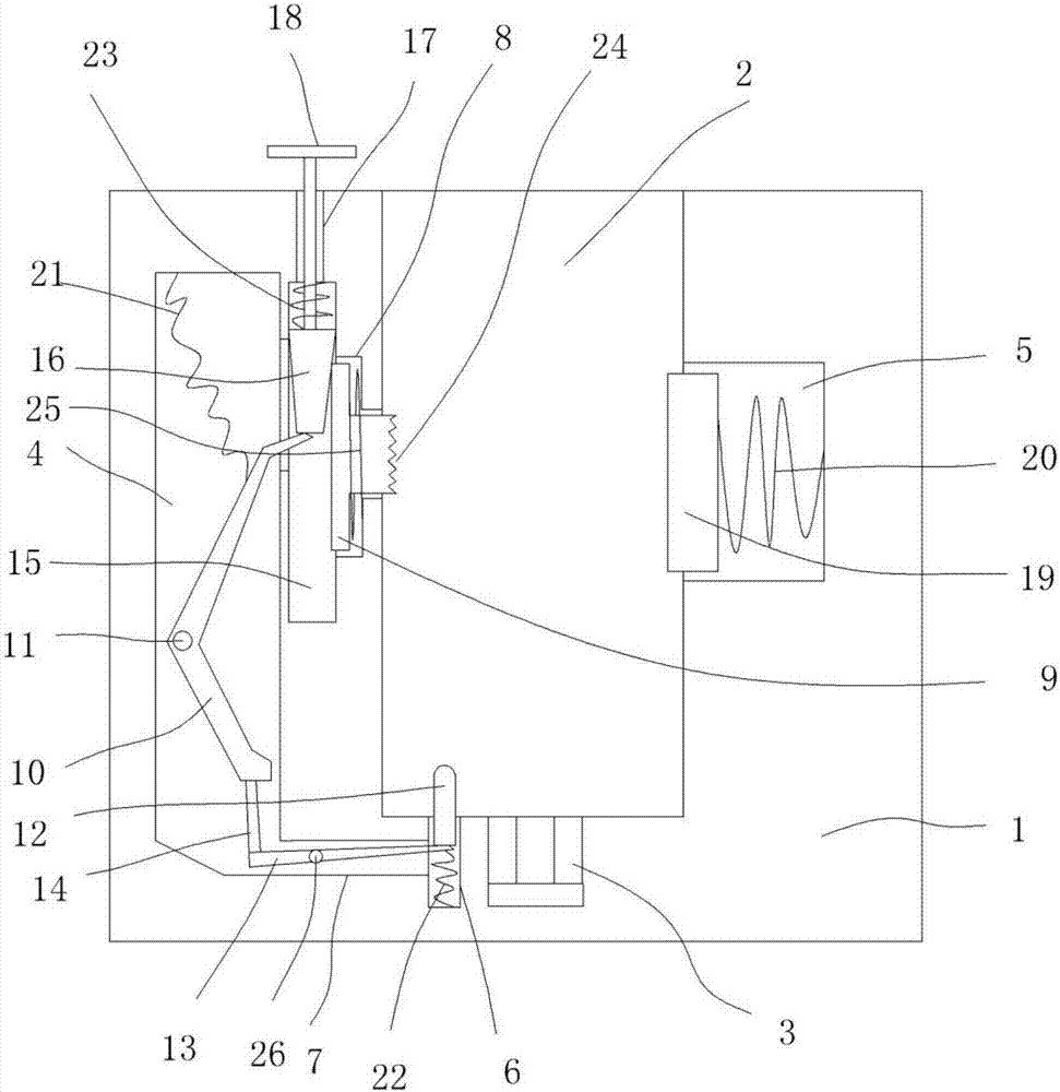 A mechanical power cord connection locking device