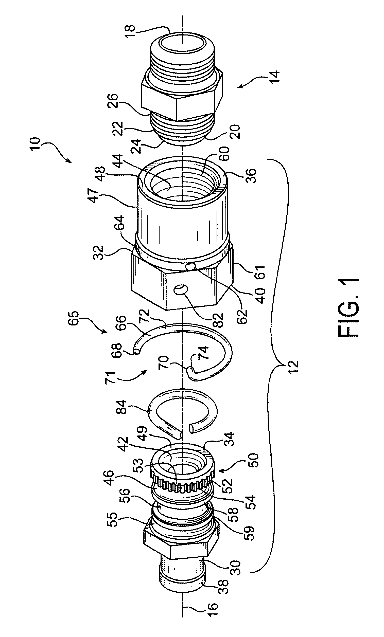 Lockwireless anti-rotation fitting