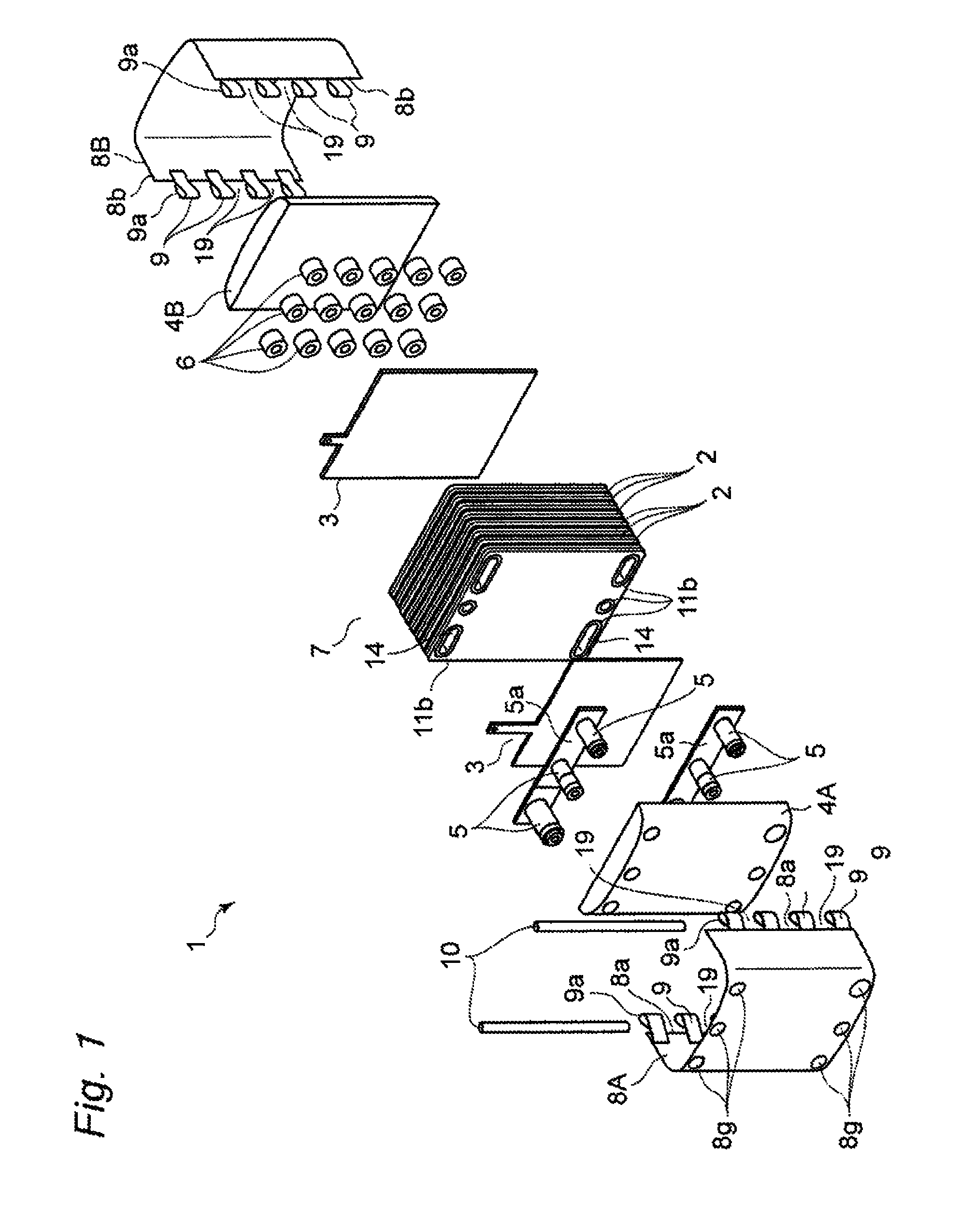 Polymer electrolyte fuel cell stack