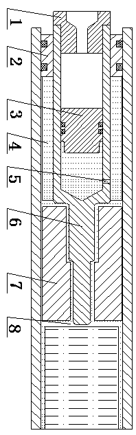 High pressure self-compensation mechanism of water injection well pulse generator