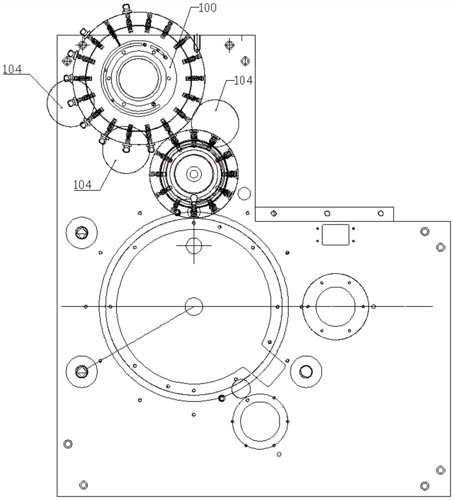 Bottle cap high-speed removing device based on gas distribution disc