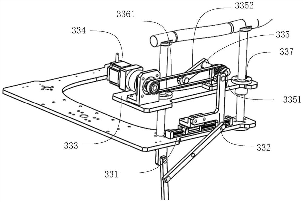 Pelvic auxiliary walking training mechanism