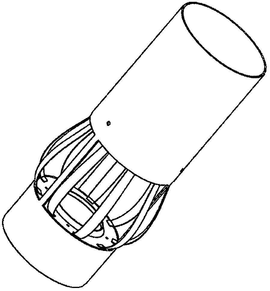 Pipeline type fresh air ventilator with variable diameter shell and reducing method of pipeline type fresh air ventilator