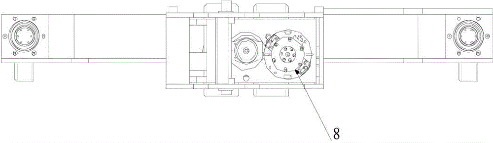 Three-wheel swing rigid suspension mechanism