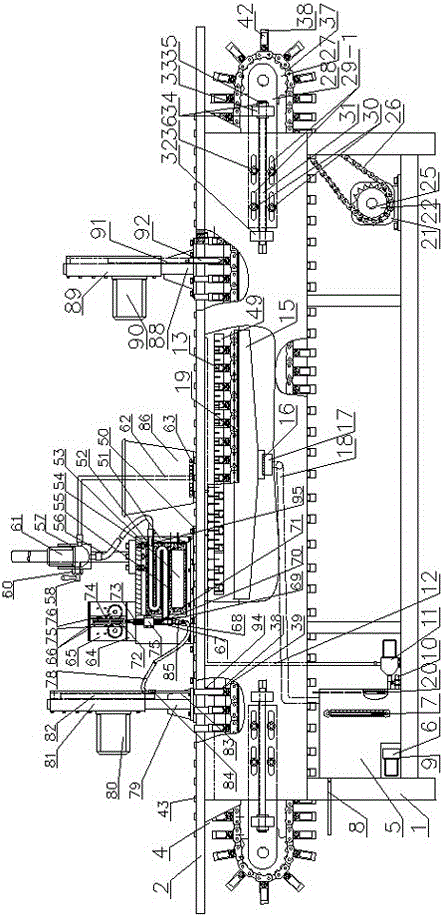 A fully automatic vacuum blood collection tube separation glue injection molding machine