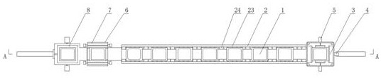 Carrier circulation conveying device