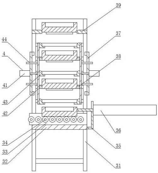 Carrier circulation conveying device