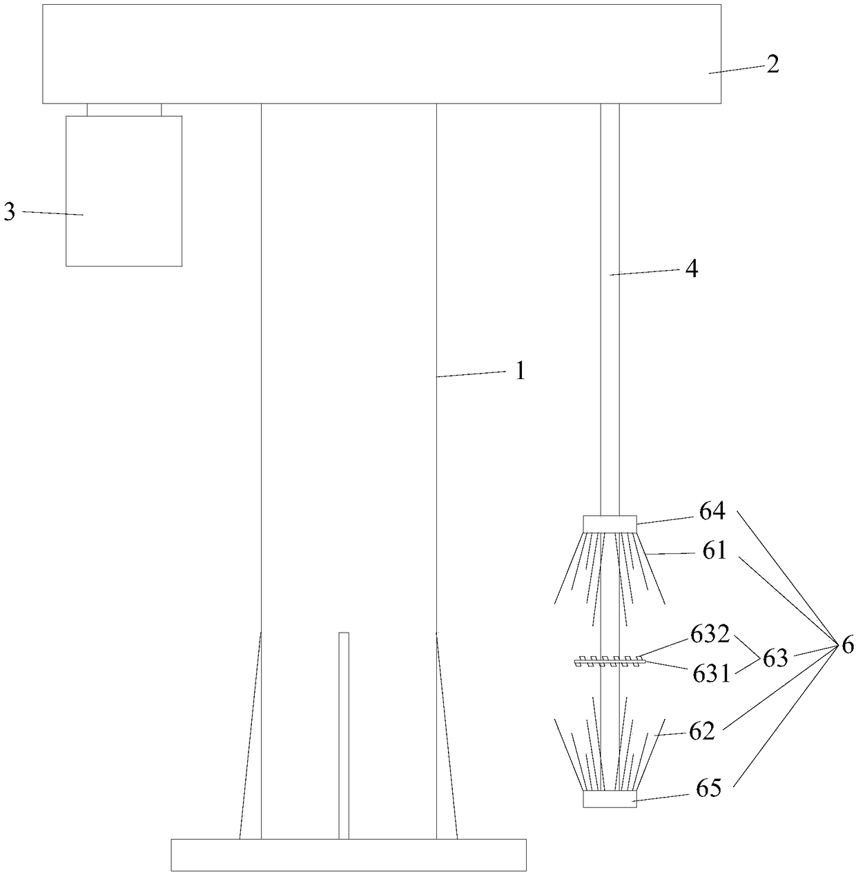 Paint dispersing device