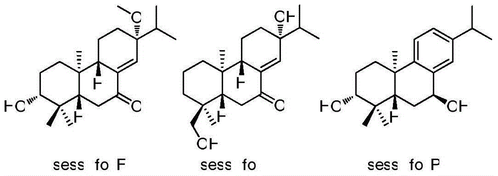 Abietane type diterpene enantiomer compounds, and preparation method and application thereof