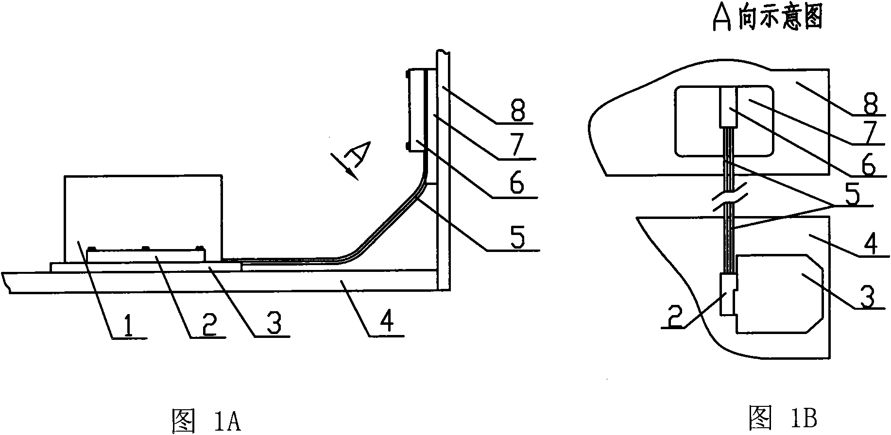 Simply constructed heat transfer device for stand-alone radiating of space vehicle