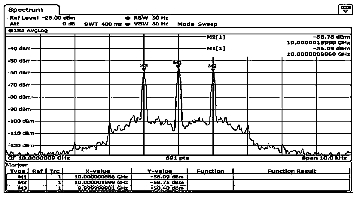 A microwave or radio frequency power-free broadband carrier cancellation signal detection method